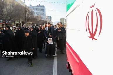 گزارش تصویری | تشییع پیکرهای مطهر ۴ شهید مرزبانی و دفاع مقدس در مشهد (۷ بهمن ۱۴۰۳)