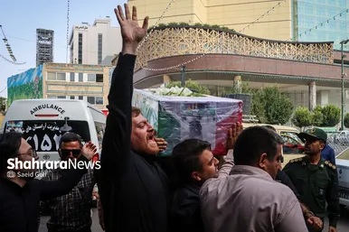 تشییع پیکر جانباز شهید عباس معروفی در مشهد