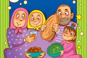 شعر کودک درباره افطاری | سفره&zwnj;ی زیبای ما