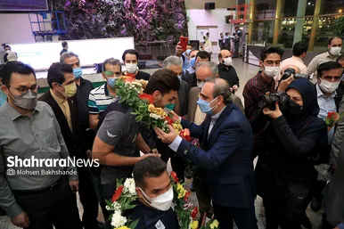 استقبال از سه عضو کاروان پارالمپیک کشور در مشهد