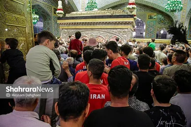 گزارش تصویری | تشرف تیم ملی والیبال نوجوانان به حرم مطهر رضوی