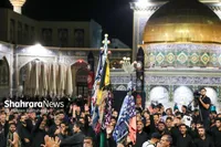 حال وهوای حسینیه حرم مطهر رضوی در شب‌های محرم