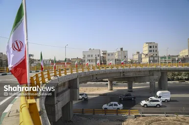 گزارش تصویری | بهره‌برداری از دوربرگردان غیرهمسطح شرقی ابوطالب مشهد