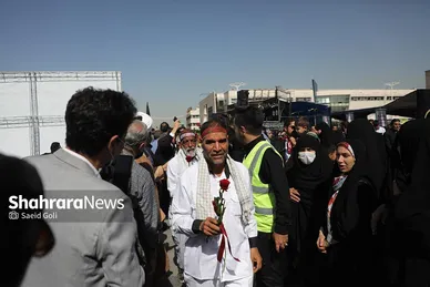 مراسم استقبال کاروان پیاده انصار الحسین (ع)