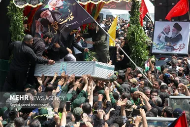 عکس‌هایی از مراسم تشییع پیکر شهید اسماعیل هنیه در تهران- ۲