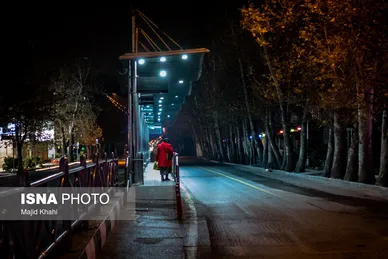 پدیده اتوبوس خوابی در تهران
