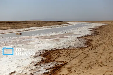 گزارش تصویری | برداشت نمک در دل کویر