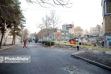 تصاویری از انفجار یک منزل مسکونی در ابوذر غفاری مشهد
