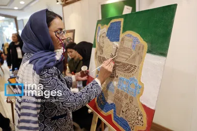 عکس‌هایی از کارگاه هنرهای تجسمی «ایران من»