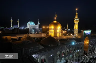 مراسم تحویل سال ۱۴۰۱ در حرم مطهر رضوی