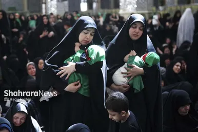 گزارش تصویری | مراسم شیرخوارگان حسینی در حرم امام‌رضا(ع)