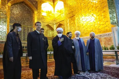 بازگشایی صحن انقلاب حرم مطهر رضوی در آستانه نیمه شعبان