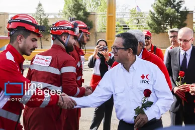 گزارش تصویری | مانور امدادگران جمعیت هلال احمر