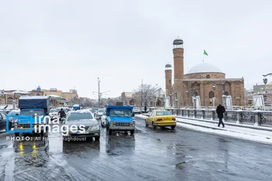 گزارش تصویری | برف در تبریز
