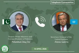 گفت&zwnj;وگوی تلفنی دبیرکل سازمان ملل با وزیرخارجه پاکستان درباره مذاکرات اسلام&zwnj;آباد