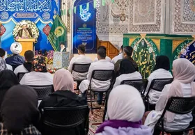 برگزاری آیین معنوی &laquo;روپوش سپید&raquo; ویژه زائران غیرایرانی در حرم مطهر رضوی