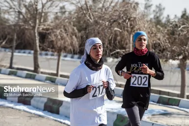 مسابقات دو صحرانوردی بانوان کارگر کشور در مشهد