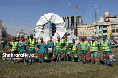 رنگ بهار در خیابان‌های مشهد
