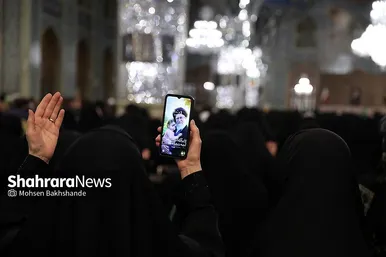 گزارش تصویری | مراسم چهلمین روز شهادت رهبر شهید انقلاب اسلامی در حرم مطهر رضوی