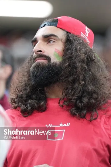تماشاگران دیدار فرانسه و مراکش