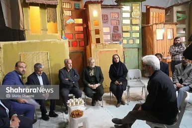 گزارش تصویری | بازدید شهردار مشهد از پشت‌صحنه فیلم سینمایی «کاکا لوتی»