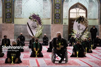 آیین خطبه خوانی شب شهادت امام رضا(ع) در حرم مطهر رضوی