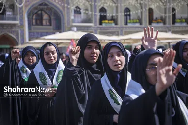 گزارش تصویری | آیین آغاز سال تحصیلی جدید در حرم مطهر رضوی