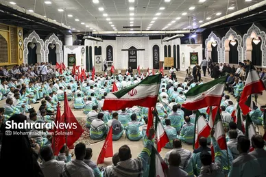 گزارش تصویری | آیین اذن خدمت کاروان خدام الحسین (ع) شهرداری مشهد