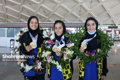 مراسم استقبال از قهرمانان نوجوان بدمینتون آسیا
