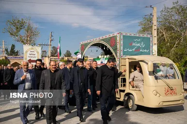 گزارش تصویری | مراسم خاکسپاری پیکر شهید کمال خرازی