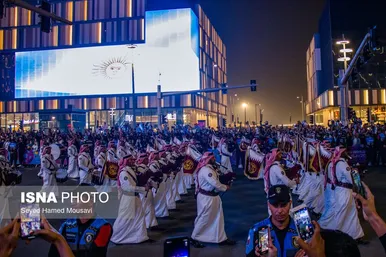 در حاشیه فینال رقابت‌های جام جهانی ۲۰۲۲ قطر