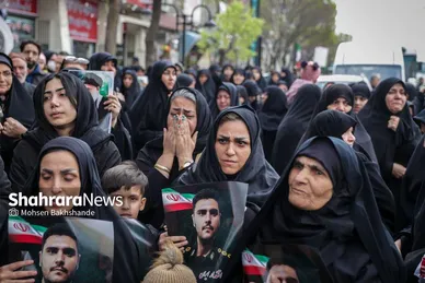 گزارش تصویری | مراسم تشییع پیکر ۸ شهید اقتدار ایران اسلامی در مشهد (۱۳ اسفند ۱۴۰۴)