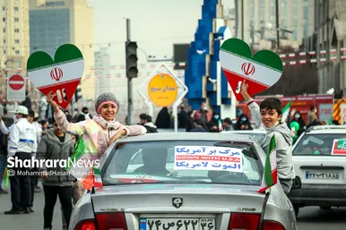 راهپیمایی خودرویی ۲۲ بهمن در مشهد - ۲