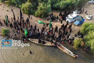 عکس‌هایی از استقبال اهالی خلیفه حیدر از زائران کربلا