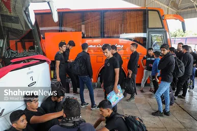 پایانه مسافربری مشهد در روز شهادت امام رضا (ع)