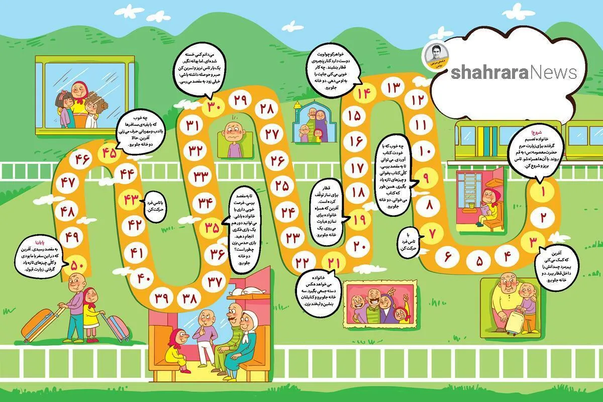 معرفی بازی تاس و مهره‌ای | قطار قم