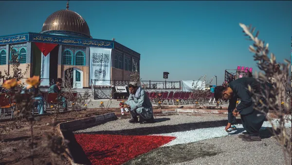 بزرگترین نماد مسجدالاقصی در شرق افغانستان ساخته شد + فیلم
