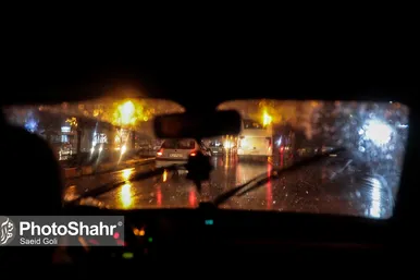 بارش برف در مشهد