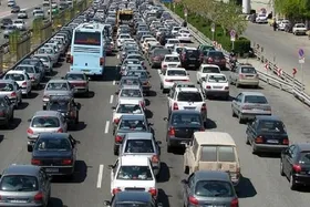 ترافیک پرحجم در مسیر مشهد - &zwnj;چناران