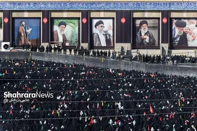 گزارش تصویری | عکس‌هایی از روز دوم وداع در مصلی بزرگ تهران (۱۴ تیرماه ۱۴۰۵)