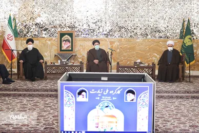 کار‌گروه ملی زیارت با حضور رئیس‌جمهور در حرم‌ مطهر رضوی