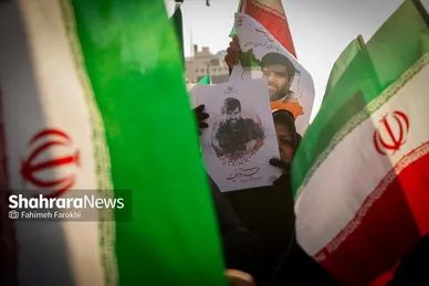 گزارش تصویری | مراسم تشییع پیکر مطهر شهید مدافع امنیت «مهدی ظریف» در مشهد ۳