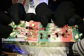 ویدئو| مدیحه سرایی احمد واعظی در حرم مطهر رضوی در کنار پیکر شهدای گمنام