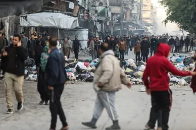 گزارش تصویری | بازگشت فلسطینی‌ها به نوار غزه پس از آتش‌بس