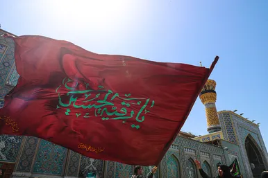عزاداری روز عاشورا در خیابان امام رضا علیه السلام مشهد