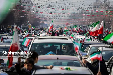 راهپیمایی خودرویی ۲۲ بهمن در مشهد - ۲
