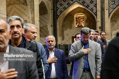 گزارش تصویری | آیین رسمی بدرقه دوندگان کاروان جاده ولایت در حرم مطهر رضوی
