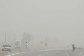کرمان در محاصره طوفان گرد و خاک، باران و سیلاب + فیلم