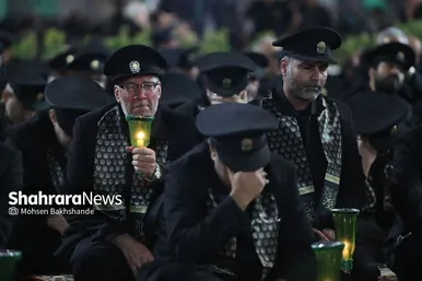 آیین خطبه خوانی شب شهادت امام رضا(ع) در حرم مطهر رضوی