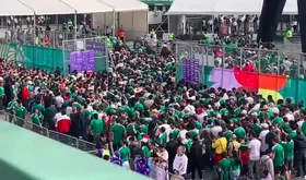 آغاز تب جام&zwnj;جهانی در مکزیک؛ هواداران وارد آزتکا شدند + ویدئو